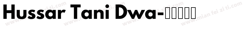 Hussar Tani Dwa字体转换